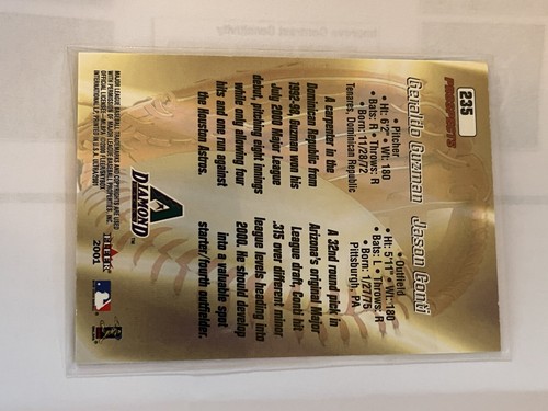 2001 Fleer Ultra Geraldo Guzman Jason Conti Diamond Backs #235 - Picture 6 of 6