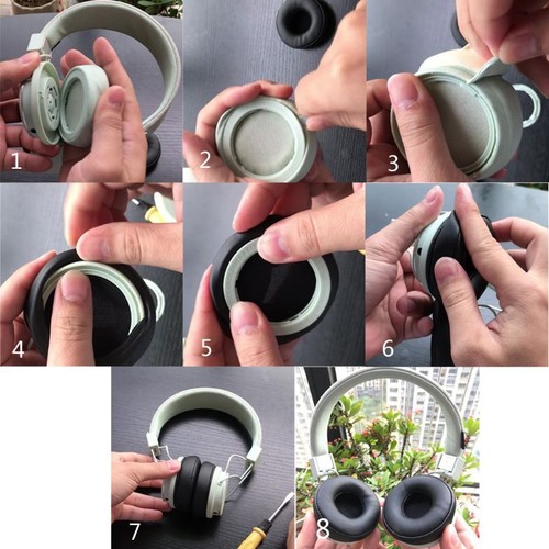 1 Pair 70mm Earmuff Ear Cushion Pads For Urbanears Plattan ADV Zinken Headphones - Bild 13 von 16