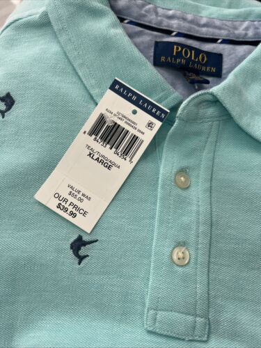 NWT Polo Ralph Lauren Cotton Polo, Big Boys - Light Mint XL - Picture 2 of 2