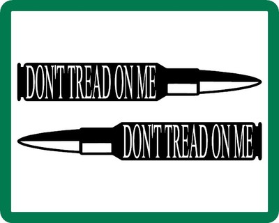 Don't Tread on Me Decal DTOM Sticker FAFO Vinyl Bullet Left Right Helmet Toolbox