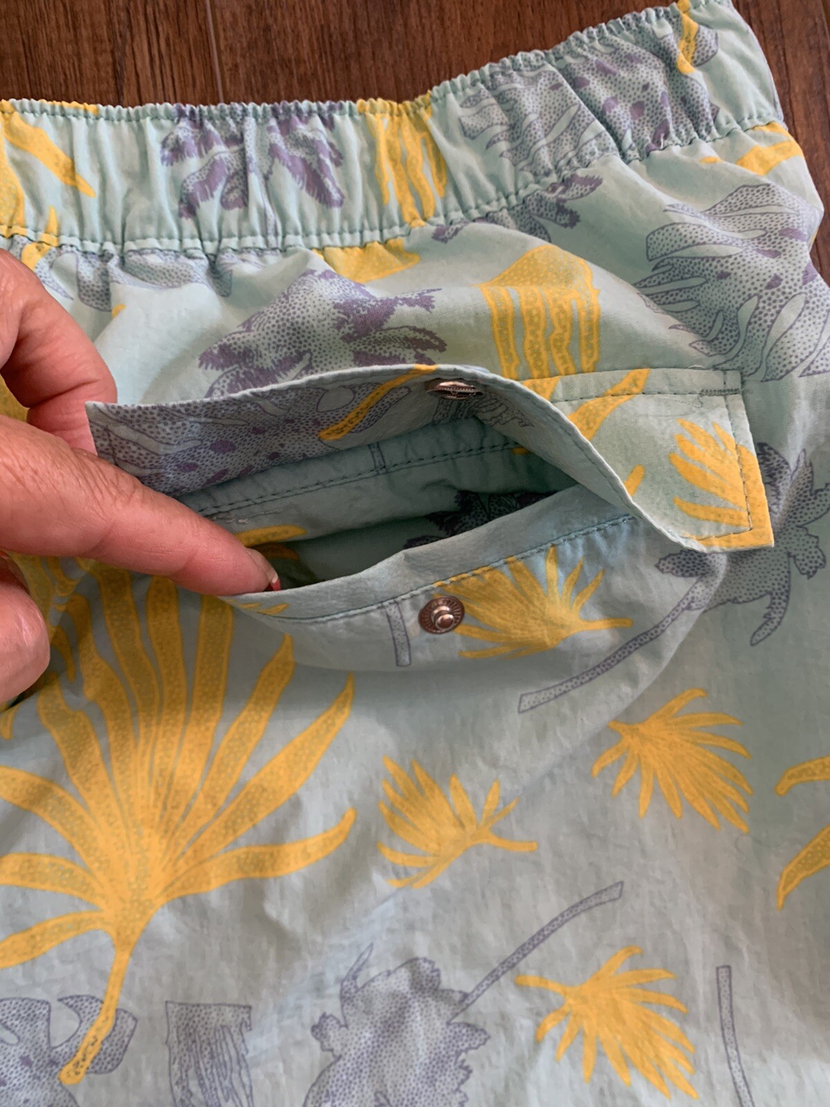 The Rail Swim Trunks Drawstring Mesh Lined Tropic… - image 8