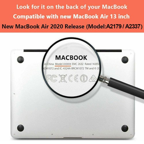 Funda protectora transparente y teclado y protector de pantalla Fr Macbook Air 13 pulgadas A2179 A2337 - Imagen 2 de 19
