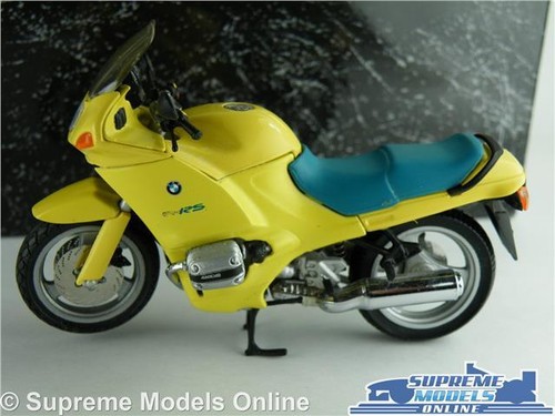 BMW R 1100 RS MOTORBIKE MODEL 1:24 SCALE MINICHAMPS CYC RS1104 YELLOW BIKE K8 - Picture 2 of 5