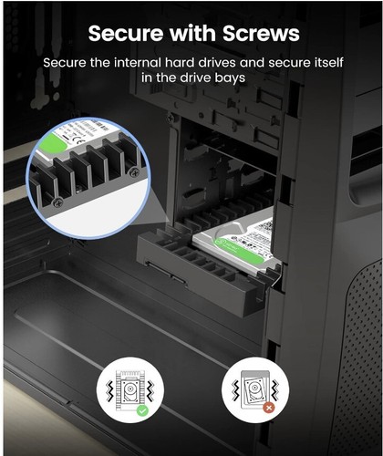 ORICO 2.5" to 3.5" Hard Drive Adapter Converter Mounting Frame Tray SSD HDD - Picture 6 of 8