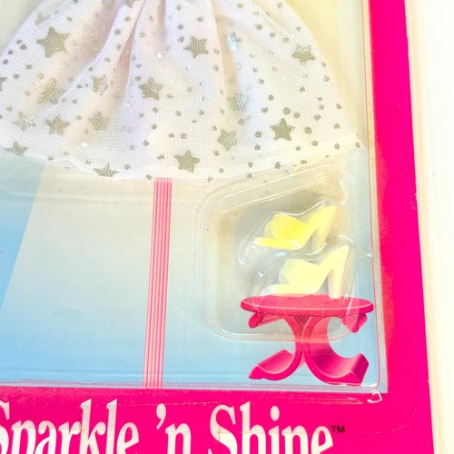 Barbie Sparkle n Shine Fashion Dolls White Dress and Shoes #68657 Mattel NEW - Picture 3 of 9
