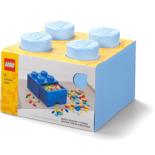 Przechowywanie LEGO 40051736 4 ćwieki Cegła Szuflada porucznik Królewska Niebieska NOWA *Produkt uszkodzony* - Zdjęcie 3 z 8