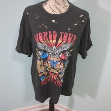 Zutter World Tour Rock N Roll Women's T-shirt s small Made in USA