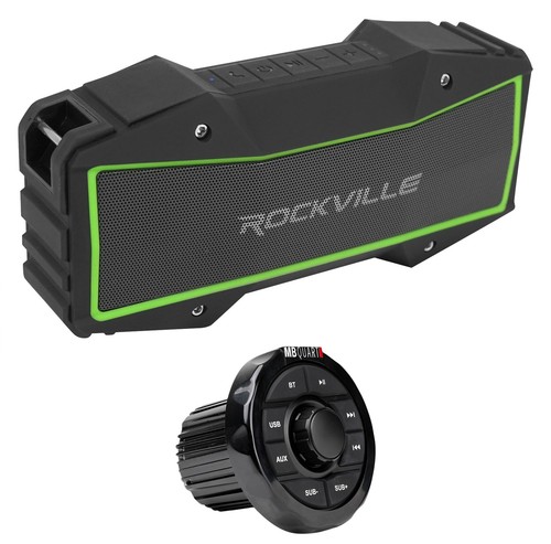 MB Quart GMR-1.5B Marine Boat Bluetooth Receiver USB/Aux+Free Bluetooth Speaker - Picture 1 of 12