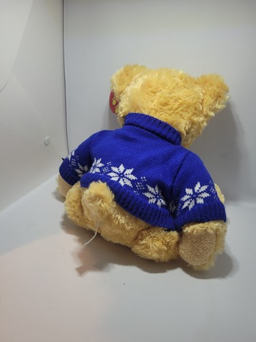 Christmas Henry Teddy Bear in Jumper Cuddly 11"Plush Soft Toy Teddy WhSmiths - Picture 18 of 20