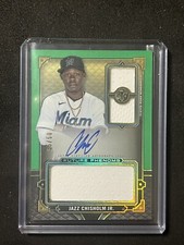 2022 Topps Triple Threads Jazz Chisholm Jr Yankees Future Phenom Auto Green /50