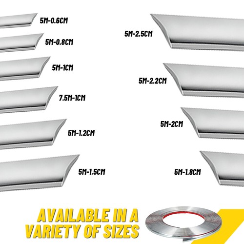 16ft Chrome Trim Molding Strip Car Door Window Bumper Side Trime Protector Guard - Picture 12 of 22