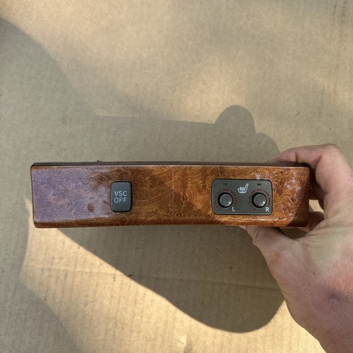 01-06 LEXUS LS430 DASH WOOD GRAIN HEATED SEAT SWITCH 02 03 04 05 2001 2002 - Bild 5 von 6