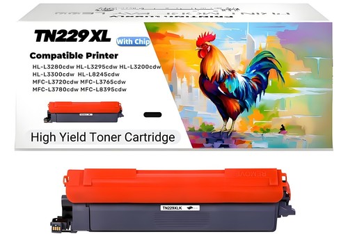 229XL TN229XL Toner Fit for Brother TN229 XL HL-L3220 3280 3295 MFC-L 3765 3780 - Picture 1 of 9