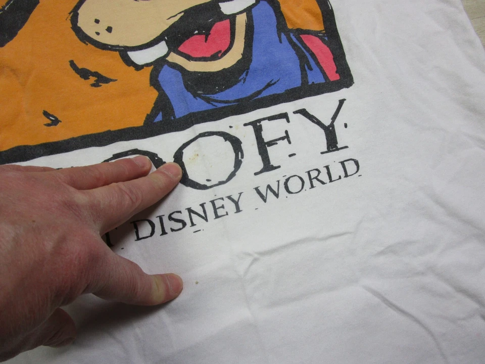 Camiseta De Colección Años 90 Walt Disney World Goofy el Perro Gráfico (L) Mickey Inc. Foto 4 de 4