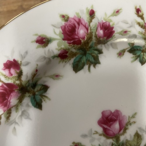 Vintage Sango China Pink Roses Rose Floral Scalloped Edge Set Four Dinner Plate - Picture 6 of 9