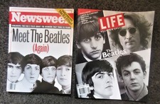 NEWSWEEK & LIFE (REUNION SPEC.) MAGAZINES 1995 BEATLES ARTICLES+PHOTOS VG+ COND.