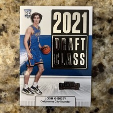 Josh Giddey 2021-22 Panini Contenders #6 2021 Draft Class RC Thunder