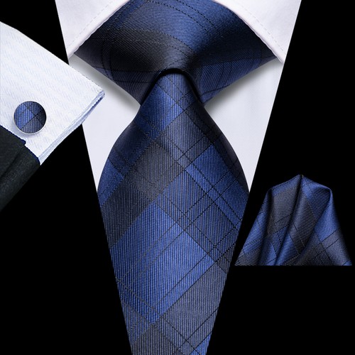 Herren Krawatte Klassisch Hochzeit Krawatte und Einstecktuch Manschettenknöpfe Set Paisley - Bild 52 von 253
