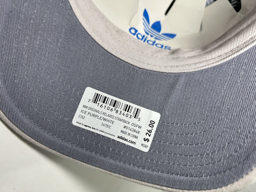 Adidas Women's FIT active wear cap/hat Iced Purple- New with inside tag - Picture 4 of 6