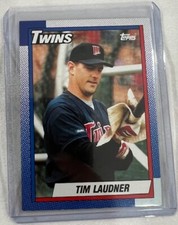 Tim Laudner 1990 Topps Tiffany Baseball card #777 Minnesota Twins