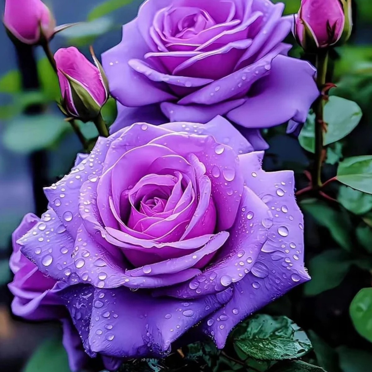 20pcs Rare Purple Rose Seeds - Ideal for Home Gardens, Easy