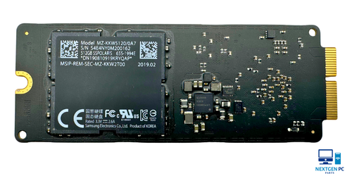Original Apple Samsung 512GB SSD MZ-KKW5120/0A7 SSPOLARIS 655-1994E