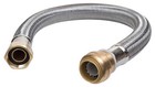 12-In. Stainless Steel Braided Water Heater Connector, Lead-Free, 3/4 x 3/4 FIP