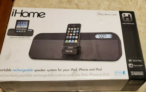 iHome ID28 iPad iPhone Rechargeable Portable Speaker W/ FM Stereo Clock Radio - Picture 2 of 3