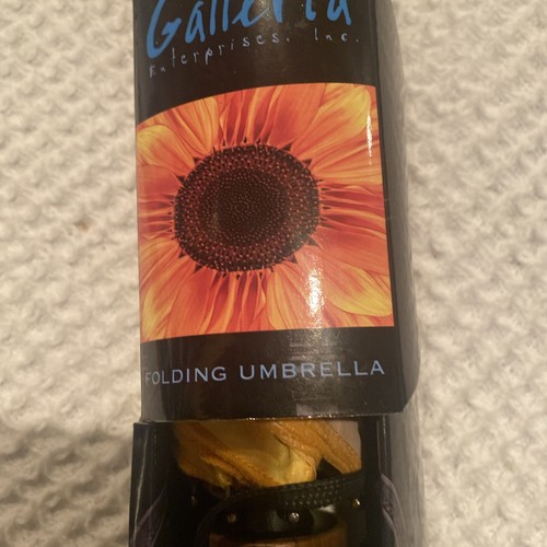 Galleria Enterprises Inc. Sunflower Design Folding Umbrella in Box. Brand New! - Picture 2 of 2