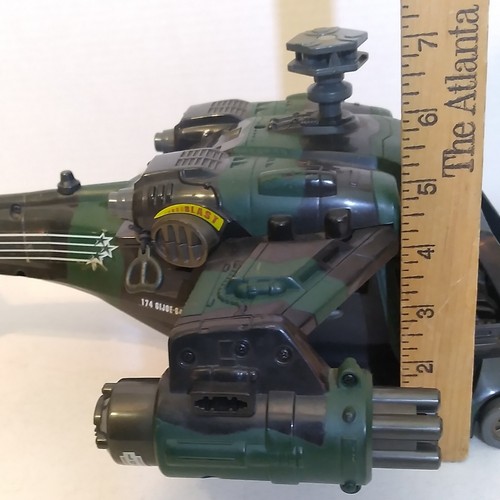 22" GI Joe Hasbro Night Attack Chopper 2002 Helicopter Fighter missing pieces - Picture 20 of 24