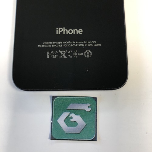 Apple iPhone 4 A1332 GSM Back Glass Cover Replacement Black Genuine OEM B GRADE - Picture 3 of 4