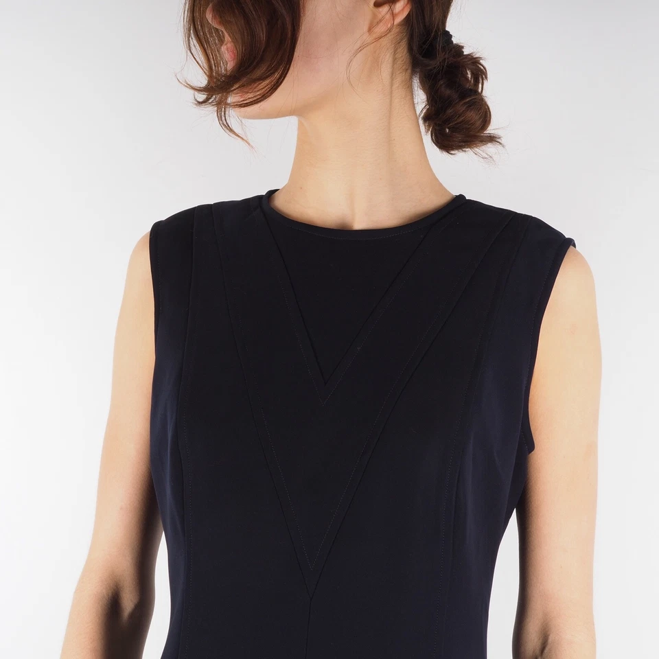 Vestido Louis Vuitton Uniformes Para Mujer Azul Marino Manga Cremallera Menos Talla 40 Foto 3 de 4