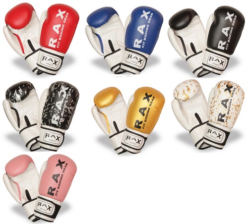 Boxing Gloves Sparring Muay Thai Kick Training Punching Punch Bag Mitts. MMA RAX - Picture 3 of 10