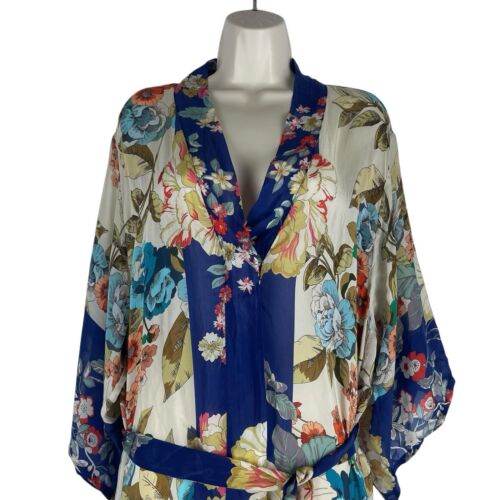 NWT Johnny Was Emma Astrid Kimono Floral Print Full Length Women Size M $398 - Picture 4 of 11