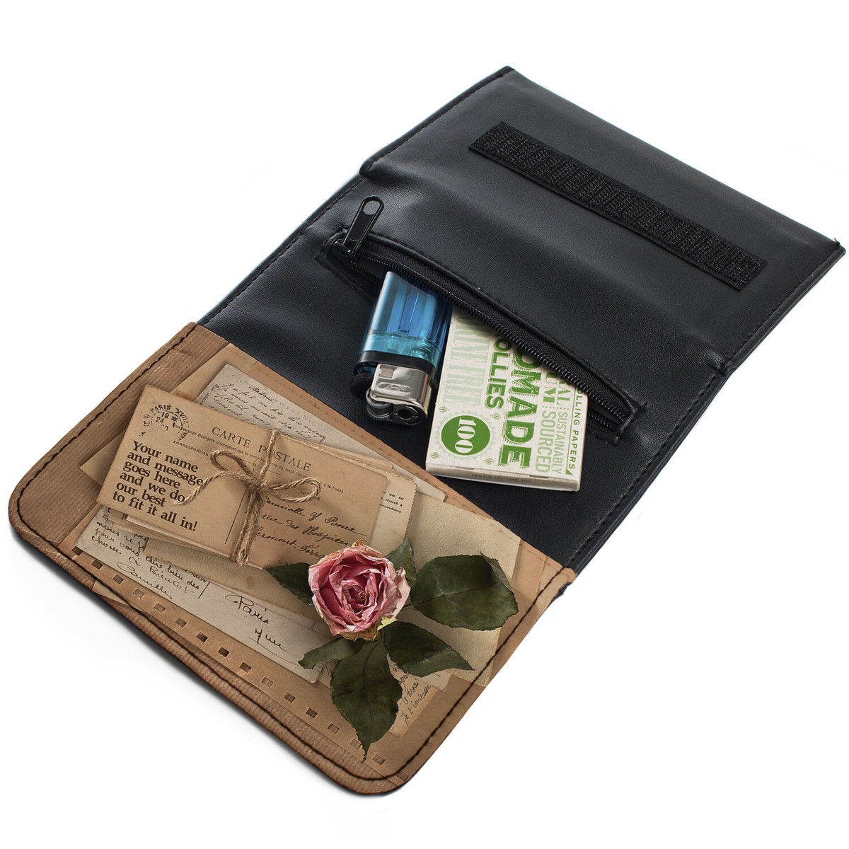 Personalised Tobacco Pouch Ladies Rolling Baccy Wallet Smoking Gift Bingo Hers
