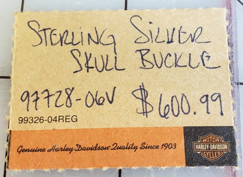 HARLEY-DAVIDSON / KING BABY COLLAB. LTD ED .925 STERLING WILLIE G. SKULL BUCKLE - Picture 16 of 19