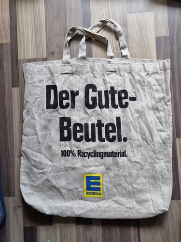Edeka Einkaufstaschen Beutel Jutebeutel - Der Gute Beutel -Buntes Edeka Logo - Bild 2 von 4