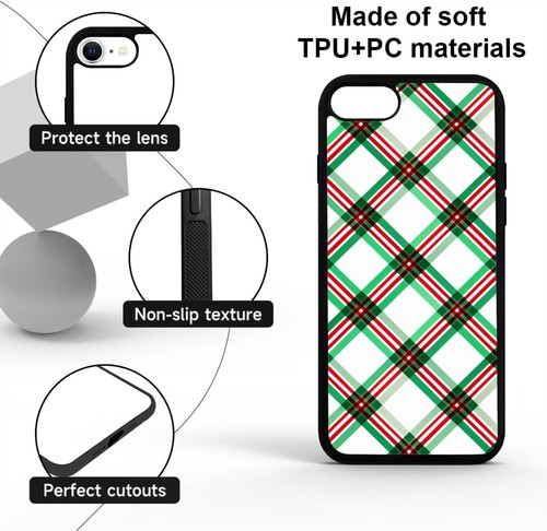 holiday plaid fabric Christmas For Samsung A15 A16 S23 S24 S25 Ultra FE Flexible - 第 19/25 張圖片