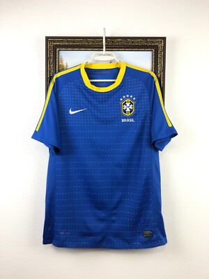 【正規品・希少】ブラジルNike2010アウェイユニフォームブルー・ドット 正規品・希少】ブラジルNike2010アウェイユニフォームブルー