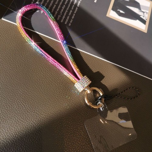 Bright Diamond Crystal Anti-lost Rope Keychain Wrist Straps Phone Accessories - Photo 17 sur 17