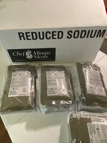 Individual Chef 5 Minute Meals Low Sodium Choose From 6 Menus MREs Hiking Camp - Picture 11 of 11