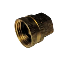 1 PIECE 1/2" FNPT X 3/4" FHT GARDEN HOSE THREADED SWIVEL ADAPTER, LEAD FREE