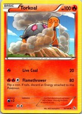 2014 Flashfire Torkoal #16/106  Non-Holo Pokemon Gaming Card UnCommon
