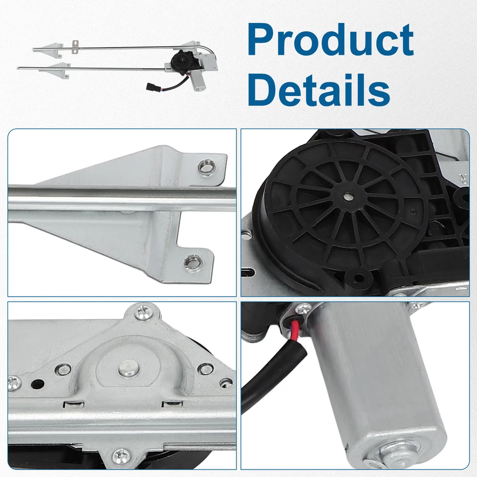 Regulador de ventana de pasajero delantero base Peterbilt 379 2003-2005 con motor Foto 2 de 4