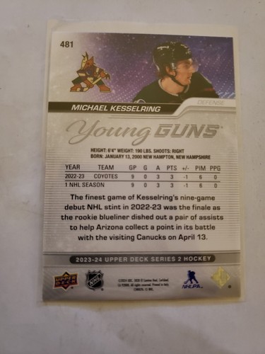 23/24 UPPER DECK YOUNG GUNS FROM SERIES 1, 2 AND EXTENDED SERIES PICK FROM  LIST - Picture 31 of 83