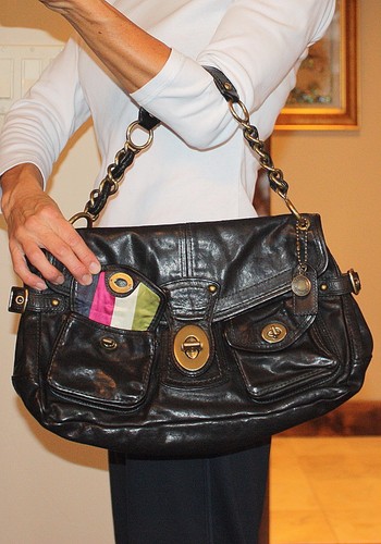 Edición Legacy 658 Authentic Coach bolso de edición de negro Hobo Leigh cuero limitada limitada Tq64ccWwag