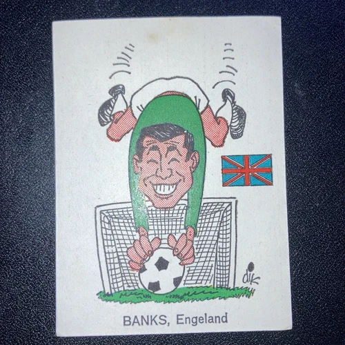 Gordon Banks Monty Gum World Cup 1966  Football Soccer + Wrapper England 66