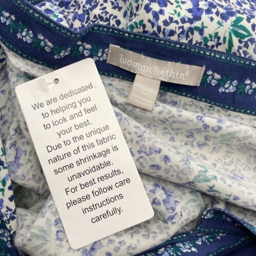 NEW Woman Within women's size 5X Floral Popover Tunic Shirt peasant top - Picture 3 of 11