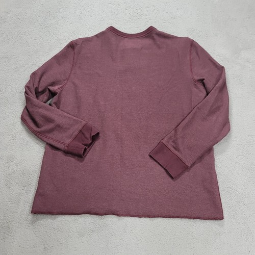 Untuckit Shirt Mens Large Jam Purple Schrock Henley Long Sleeve Cotton Modal - Picture 4 of 10