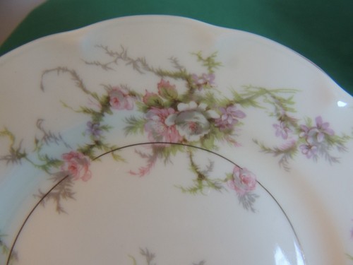 8 Haviland Porcelain Rosalinde New York Pink Rose 6 1/2" Bread & Butter Plates - Picture 2 of 7